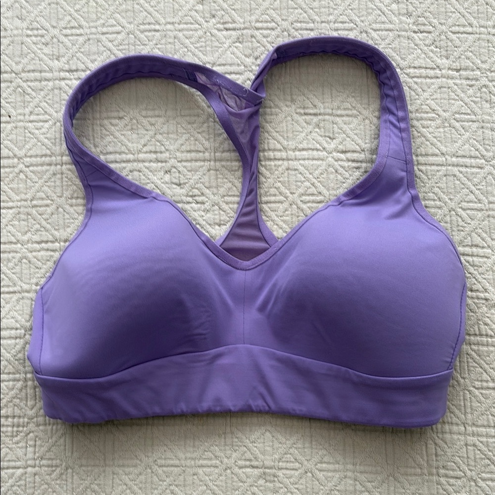 Lululemon Purple Sports Bra with Racerback and Seamless Cups Small